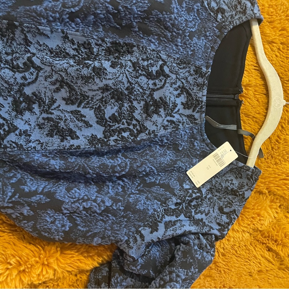 Jacquard Cut-Out Mini Dress from Anthropologie - Picture 4 of 5